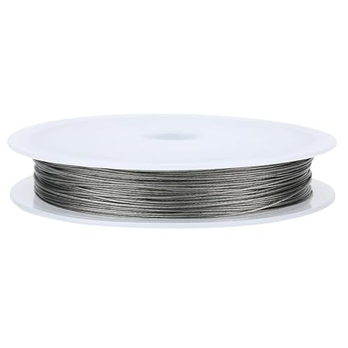 1 Rolle Edelstahl-Perlendraht, Armbandschnur, Durchmesser 0,3 0,38 0,45 0,5 0,6 0,8 1 mm, starker Faden zur Schmuckherstellung(2,1mm 5meters) von Generic