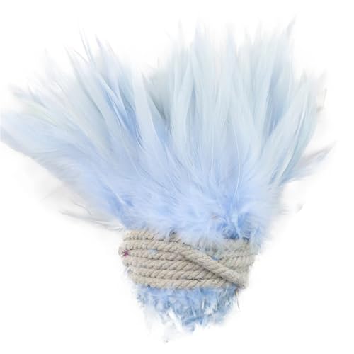1 Rolle farbige Fasanenfedern für Handwerk, Schmuck, Hochzeit, Party, Dekoration, Bastelzubehör, Hellblau, 2 Stück 1 Rolle farbige Fasanenfedern für Handwerk, Schmuck, Hochzeit, Party, Dekoration, Bastelzubehör, Hellblau, 2 Stück von Generic