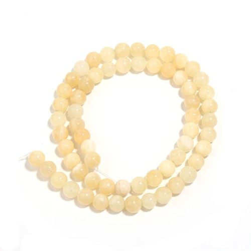 1 Strang Naturstein-Jadeperlen, runde Steine, Perlen, lose Edelsteine für DIY-Armbänder, Halsketten, 6 mm 1 Strang Naturstein-Jadeperlen, runde Steine, Perlen, lose Edelsteine für DIY-Armbänder, Halsketten, 6 mm von Generic