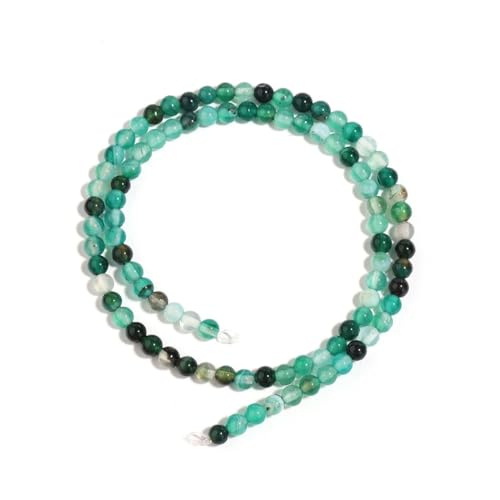 1 Strang runde Achat-Natursteinperlen für Schmuckherstellung, lose Abstandshalter, Perlen, DIY, Armband, Halskette, 4 mm, 85 Stück 1 Strang runde Achat-Natursteinperlen für Schmuckherstellung, lose Abstandshalter, Perlen, DIY, Armband, Halskette, 4 mm, 85 Stück von Generic