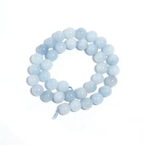 1 Strang runde Steinperlen für Schmuckherstellung, Naturstein, lose Abstandshalter, Perlen, DIY, Armband, Halskette, 10 mm, 35 Stück von Generic