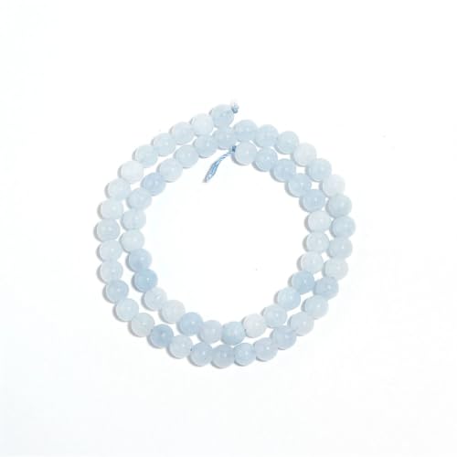 1 Strang runde Steinperlen für Schmuckherstellung, Naturstein, lose Abstandshalter, Perlen, DIY, Armband, Halskette, 6 mm, 60 Stück von Generic