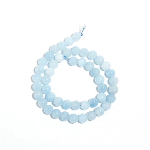 1 Strang runde Steinperlen für Schmuckherstellung, Naturstein, lose Abstandshalter, Perlen, DIY, Armband, Halskette, 8 mm, 45 Stück von Generic