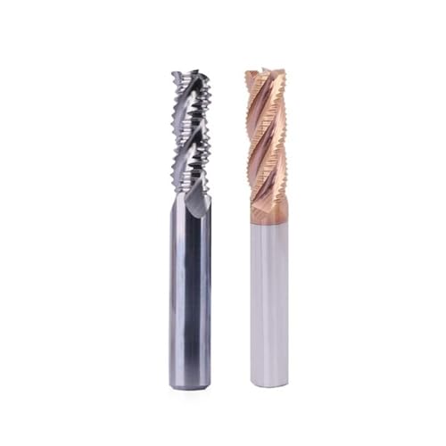 1 Stück HRC55 Schruppfräser mit 4 Schneiden 4mm 6mm 8mm 10mm 12mm CNC Fräswerkzeuge Hartmetallfräser Schruppfräser(D10x75l-3f Al) von Generic