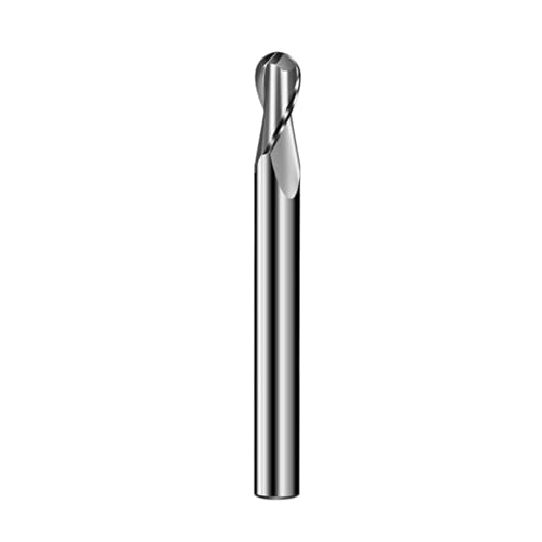 1 Stück Hartmetall-Kugelkopf-CNC-Fräser, 10 mm Schaft, 10 mm Schnittdurchmesser, 2 Flöten, Bits, Schaftfräser, Spiralfräser(10xR5x15xd10x75) von Generic