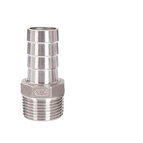1 Stück Schlauchstutzen 6mm 8mm 10mm 12mm 13mm 14mm 15mm 16mm 18mm 19mm X 1/8" 1/4" 3/8" 1/2" Außengewinde Aus Edelstahl 304(1/2",16mm) von Generic