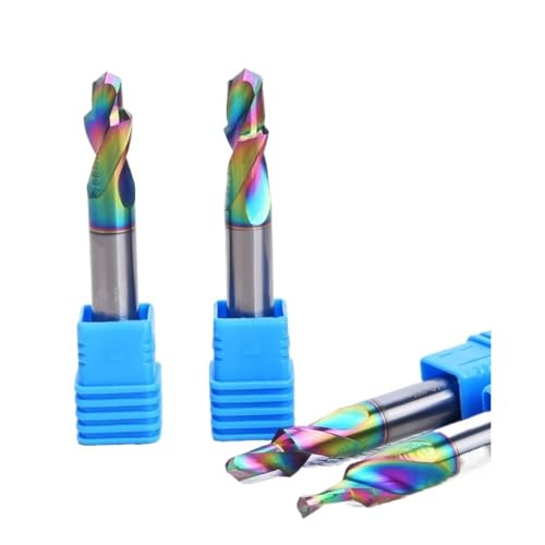 1 Stück Spiralfräser, Hartmetall Mit Nano-Beschichtung, CNC Fräser, Zwei-Stufen-Stufenbohrer M3–M12, Senkbohrer Für Holzschnitt Und Gravur((6.8-10.0)90°6H*10D*75L) von Generic