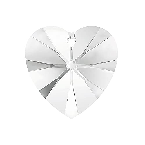 1 stk Swarovski-Elemente Anhänger - Herz (6228), Kristall, 14,4x14mm (SWAROVSKI ELEMENTS pendant - heart (6228), crystal ) von Generic