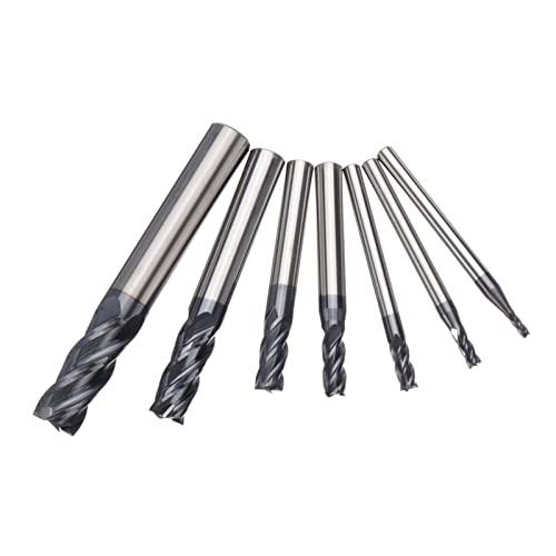 1 stücke 2/3/4/5/6 / 8mm carbide CNC Router-Bit 4 Flöten-Gerade Schaft-Endmühle für Holzbearbeitungs-Schneidwerkzeuge (Size : 2mm) von Generic