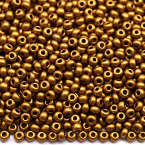 10/0 01740 Tschechische Glas-Rocailles Rocailles Bronze Metallic Verpackung 2250 Stück Gewicht 25 Gramm Perlengröße 2,3 mm Zum Perlensticken und Herstellen von Schmuck 10/0 01740 Tschechische Glas-Rocailles Rocailles Bronze Metallic Verpackung 2250 Stück Gewicht 25 Gramm Perlengröße 2,3 mm Zum Perlensticken und Herstellen von Schmuck von Generic