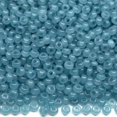 10/0 02133 Tschechische Glasperlen Rocailles Blaualabaster - Solgel gefärbt Verpackung 900 Stück Gewicht 10 Gramm Perlen Größe 2,3 mm Zum Perlensticken und Herstellen von Schmuck 10/0 02133 Tschechische Glasperlen Rocailles Blaualabaster - Solgel gefärbt Verpackung 900 Stück Gewicht 10 Gramm Perlen Größe 2,3 mm Zum Perlensticken und Herstellen von Schmuck von Generic