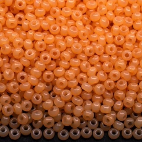 10/0 02183 Tschechische Glasperlen Rocailles Orange Alabaster - Solgel gefärbt Verpackung 900 Stück Gewicht 10 Gramm Perlen Größe 2,3 mm Zum Perlensticken und Herstellen von Schmuck 10/0 02183 Tschechische Glasperlen Rocailles Orange Alabaster - Solgel gefärbt Verpackung 900 Stück Gewicht 10 Gramm Perlen Größe 2,3 mm Zum Perlensticken und Herstellen von Schmuck von Generic