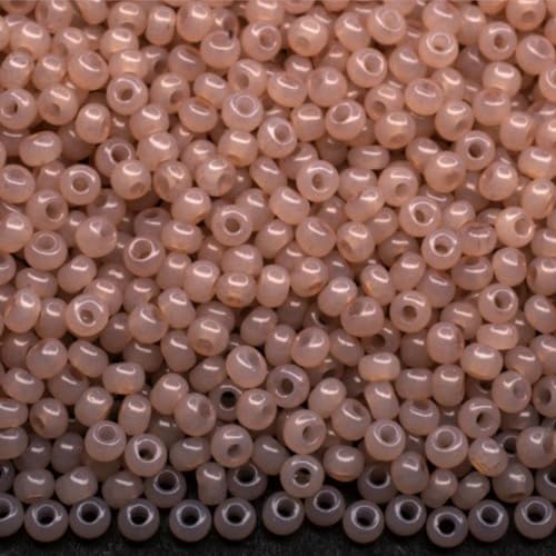 10/0 02212 Tschechische Glasperlen, Rocailles, Braunalabaster, Solgelgefärbt, 900 Stück, 10 g von Generic