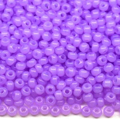 10/0 02223 Tschechische Glasperlen Rocailles Lila Alabaster - Solgel gefärbt Verpackung 4500 Stück Gewicht 50 Gramm Perlen Größe 2,3 mm Zum Perlensticken und Herstellen von Schmuck 10/0 02223 Tschechische Glasperlen Rocailles Lila Alabaster - Solgel gefärbt Verpackung 4500 Stück Gewicht 50 Gramm Perlen Größe 2,3 mm Zum Perlensticken und Herstellen von Schmuck von Generic