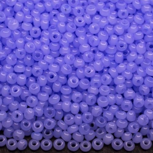 10/0 02231 Tschechische Glasperlen Rocailles Blaualabaster - Solgel gefärbt Verpackung 2250 Stück Gewicht 25 Gramm Perlen Größe 2,3 mm Zum Perlensticken und Herstellen von Schmuck von Generic