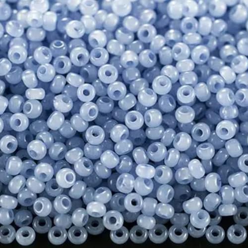 10/0 02232 Tschechische Glasperlen Rocailles Blaualabaster - Solgel gefärbt Verpackung 900 Stück Gewicht 10 Gramm Perlen Größe 2,3 mm Zum Perlensticken und Herstellen von Schmuck 10/0 02232 Tschechische Glasperlen Rocailles Blaualabaster - Solgel gefärbt Verpackung 900 Stück Gewicht 10 Gramm Perlen Größe 2,3 mm Zum Perlensticken und Herstellen von Schmuck von Generic