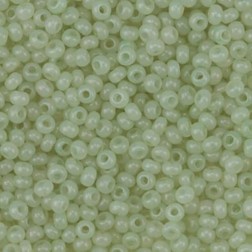 10/0 02252 Tschechische Glas-Rocailles Rocailles Grüner Alabaster - Solgel gefärbt Verpackung 900 Stück Gewicht 10 Gramm Perlen Größe 2,3 mm Zum Perlensticken und Herstellen von Schmuck 10/0 02252 Tschechische Glas-Rocailles Rocailles Grüner Alabaster - Solgel gefärbt Verpackung 900 Stück Gewicht 10 Gramm Perlen Größe 2,3 mm Zum Perlensticken und Herstellen von Schmuck von Generic