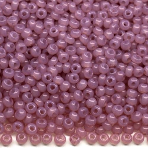 10/0 02295 Tschechische Glasperlen Rocailles Lila Alabaster - Solgel gefärbt Verpackung 4500 Stück Gewicht 50 Gramm Perlen Größe 2,3 mm Zum Perlensticken und Herstellen von Schmuck 10/0 02295 Tschechische Glasperlen Rocailles Lila Alabaster - Solgel gefärbt Verpackung 4500 Stück Gewicht 50 Gramm Perlen Größe 2,3 mm Zum Perlensticken und Herstellen von Schmuck von Generic
