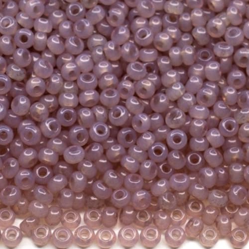 10/0 02613 Tschechische Glasperlen Rocailles Lila Alabaster - Solgel gefärbt Verpackung 900 Stück Gewicht 10 Gramm Perlen Größe 2,3 mm Zum Perlensticken und Herstellen von Schmuck 10/0 02613 Tschechische Glasperlen Rocailles Lila Alabaster - Solgel gefärbt Verpackung 900 Stück Gewicht 10 Gramm Perlen Größe 2,3 mm Zum Perlensticken und Herstellen von Schmuck von Generic