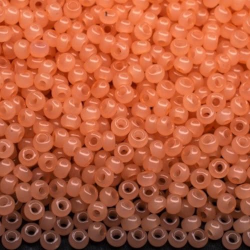 10/0 02685 Tschechische Glasperlen Rocailles Orange Alabaster - Solgel gefärbt Verpackung 4500 Stück Gewicht 50 Gramm Perlen Größe 2,3 mm zum Perlensticken und Herstellen von Schmuck 10/0 02685 Tschechische Glasperlen Rocailles Orange Alabaster - Solgel gefärbt Verpackung 4500 Stück Gewicht 50 Gramm Perlen Größe 2,3 mm zum Perlensticken und Herstellen von Schmuck von Generic