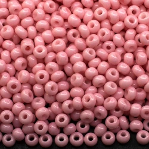 10/0 03693 Tschechische Glasperlen Rocailles Rocailles Rosa Kreide Verpackung 2250 Stück Gewicht 25 Gramm Perlen Größe 2,3 mm Zum Perlensticken und Herstellen von Schmuck 10/0 03693 Tschechische Glasperlen Rocailles Rocailles Rosa Kreide Verpackung 2250 Stück Gewicht 25 Gramm Perlen Größe 2,3 mm Zum Perlensticken und Herstellen von Schmuck von Generic