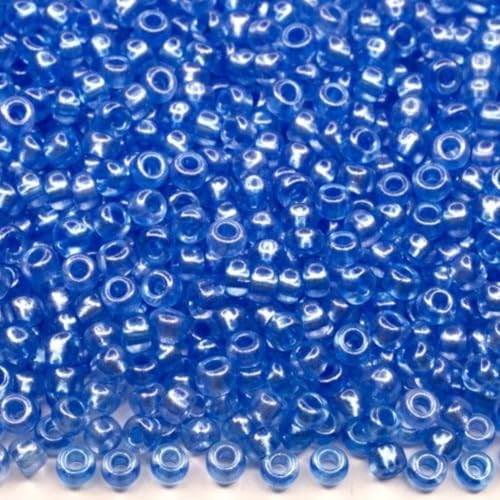 10/0 08336 Tschechische Glasperlen Rocailles Blauer Kristall - Perle Verpackung 900 Stück Gewicht 10 Gramm Perlengröße 2,3 mm Zum Perlensticken und Herstellen von Schmuck 10/0 08336 Tschechische Glasperlen Rocailles Blauer Kristall - Perle Verpackung 900 Stück Gewicht 10 Gramm Perlengröße 2,3 mm Zum Perlensticken und Herstellen von Schmuck von Generic