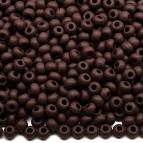 10/0 13780 Matt Preciosa tschechische Glasperlen Rocailles Braun - Natürlich Opak 4500 Stück, 50 g von Generic