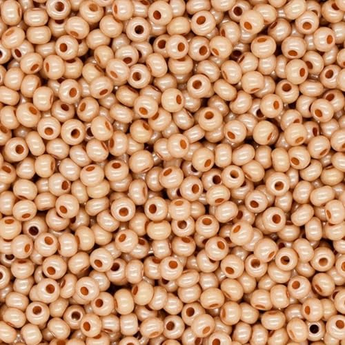 10/0 16583 Tschechische Glasperlen Rocailles Beige Kreide - Perle Verpackung 900 Stück Gewicht 10 Gramm Perlengröße 2,3 mm Zum Perlensticken und Herstellen von Schmuck 10/0 16583 Tschechische Glasperlen Rocailles Beige Kreide - Perle Verpackung 900 Stück Gewicht 10 Gramm Perlengröße 2,3 mm Zum Perlensticken und Herstellen von Schmuck von Generic