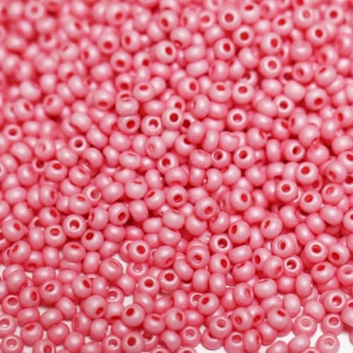 10/0 16698 Rocailles, matt, tschechische Glasperlen, Rocailles, rosa Kreide, Farbe, Verpackung 2250 Stück, Gewicht 25 g, Perlengröße 2,3 mm, für Perlenstickerei, Schmuckherstellung 10/0 16698 Rocailles, matt, tschechische Glasperlen, Rocailles, rosa Kreide, Farbe, Verpackung 2250 Stück, Gewicht 25 g, Perlengröße 2,3 mm, für Perlenstickerei, Schmuckherstellung von Generic