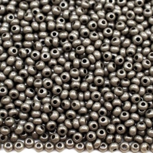 10/0 16749 Tschechische Glasperlen Rocailles Graue Kreide - Perle Verpackung 4500 Stück Gewicht 50 Gramm Perlengröße 2,3 mm Zum Perlensticken und Herstellen von Schmuck 10/0 16749 Tschechische Glasperlen Rocailles Graue Kreide - Perle Verpackung 4500 Stück Gewicht 50 Gramm Perlengröße 2,3 mm Zum Perlensticken und Herstellen von Schmuck von Generic