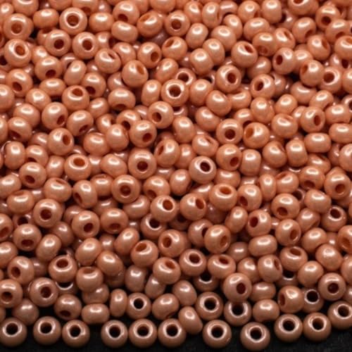 10/0 16918 Tschechische Glas-Rocailles Rocailles Beige Kreide - Perle 2250 Stück, 25 g von Generic