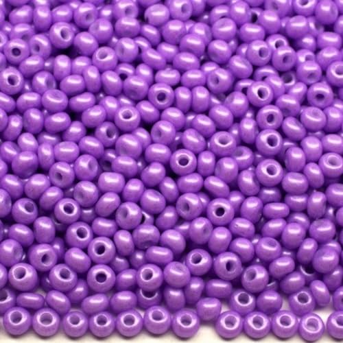 10/0 16928 Tschechische Glasperlen, Rocailles, Fliederkreide - Perle, 2250 Stück, 25 g von Generic