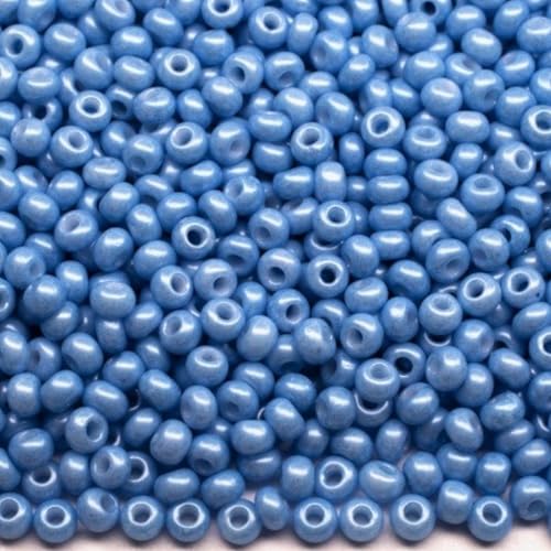 10/0 16936 Tschechische Glasperlen Rocailles Blaue Kreide - Perle 900 Stück, 10 g 10/0 16936 Tschechische Glasperlen Rocailles Blaue Kreide - Perle 900 Stück, 10 g von Generic