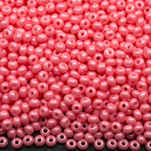 10/0 16998 Tschechische Glas-Rocailles Rocailles Rosa Kreide - Perle 2250 Stück, 25 g von Generic