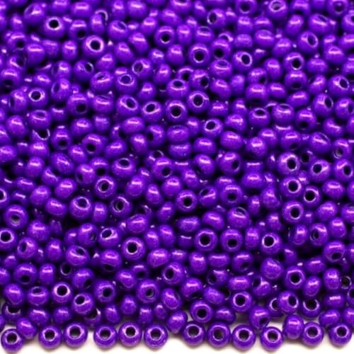 10/0 16A28 tschechische Glasperlen, Rocailles, Violette Kreide, Farbe Verpackung 4500 Stück, Gewicht 50 g, Perlengröße 2,3 mm, für Perlenstickerei, Schmuckherstellung 10/0 16A28 tschechische Glasperlen, Rocailles, Violette Kreide, Farbe Verpackung 4500 Stück, Gewicht 50 g, Perlengröße 2,3 mm, für Perlenstickerei, Schmuckherstellung von Generic
