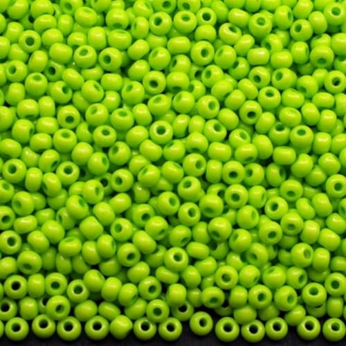 10/0 16A54 tschechische Glasperlen, Rocailles, grüne Kreide, Farbe, Verpackung 900 Stück, Gewicht 10 g, Perlengröße 2,3 mm, für Perlenstickerei, Schmuckherstellung 10/0 16A54 tschechische Glasperlen, Rocailles, grüne Kreide, Farbe, Verpackung 900 Stück, Gewicht 10 g, Perlengröße 2,3 mm, für Perlenstickerei, Schmuckherstellung von Generic