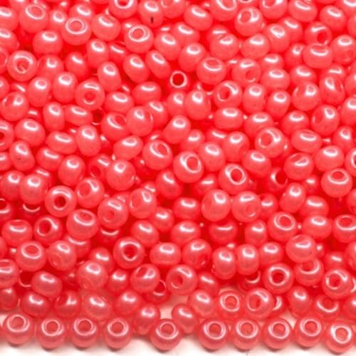 10/0 17998 Tschechische Glasperlen Rocailles Rocailles Rosa Alabaster - Perle Verpackung 2250 Stück Gewicht 25 Gramm Perlen Größe 2,3 mm Zum Perlensticken und Herstellen von Schmuck 10/0 17998 Tschechische Glasperlen Rocailles Rocailles Rosa Alabaster - Perle Verpackung 2250 Stück Gewicht 25 Gramm Perlen Größe 2,3 mm Zum Perlensticken und Herstellen von Schmuck von Generic