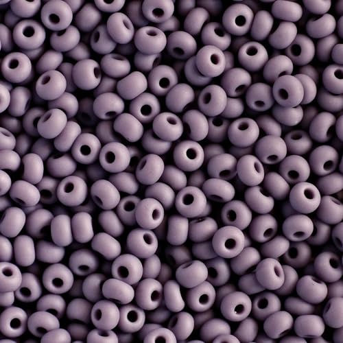 10/0 23020 Matt Preciosa tschechische Glasperlen Rocailles Lila - Natürlich Blickdicht 4500 Stück, 50 g von Generic