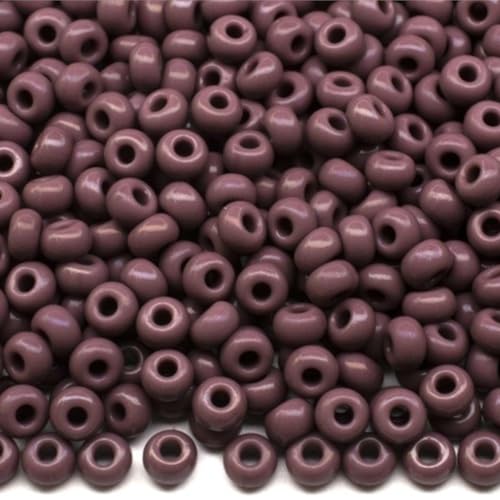 10/0 23040 Tschechische Rocailles-Glasperlen, blickdicht, Violett, Verpackung 900 Stück, Gewicht: 10 Gramm. von Generic
