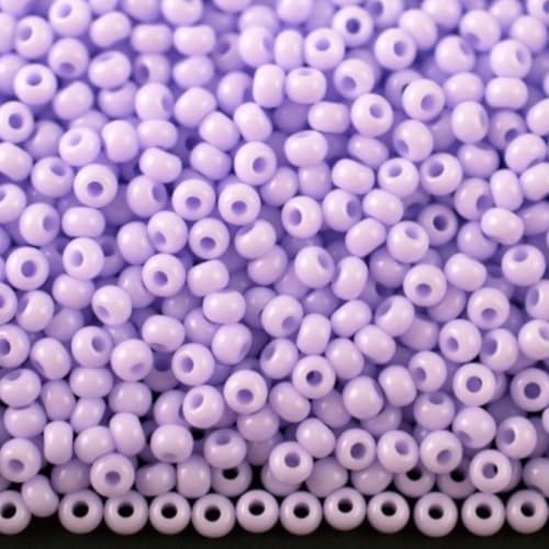 10/0 23420 Tschechische Glasperlen Rocailles Lila Opak Verpackung 2250 Stück Gewicht 25 Gramm 10/0 23420 Tschechische Glasperlen Rocailles Lila Opak Verpackung 2250 Stück Gewicht 25 Gramm von Generic