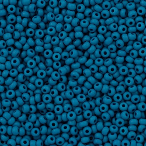 10/0 33220 Matt Preciosa tschechische Glasperlen Rocailles Blau – Natürlich blickdicht 4500 Stück, 50 g von Generic