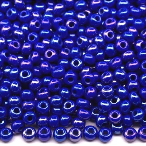 10/0 34050 tschechische Glasperlen, Rocailles, blickdicht, Regenbogenblau, Verpackung 4500 Stück, Gewicht 50 g, Perlengröße 2,3 mm, für Perlenstickerei, Schmuckherstellung 10/0 34050 tschechische Glasperlen, Rocailles, blickdicht, Regenbogenblau, Verpackung 4500 Stück, Gewicht 50 g, Perlengröße 2,3 mm, für Perlenstickerei, Schmuckherstellung von Generic