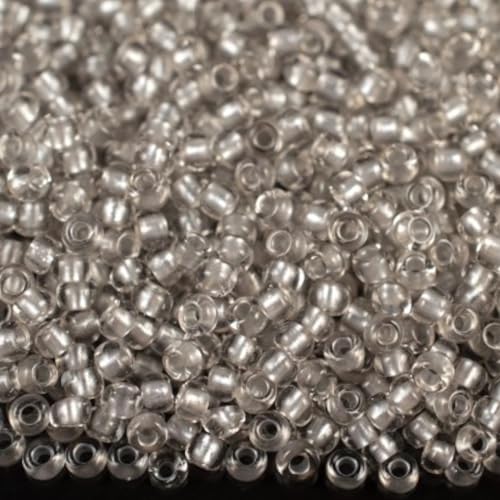 10/0 38249 Tschechische Glasperlen, Rocailles, Kristallgrau – Perlenfutter, Verpackung 4500 Stück, Gewicht 50 g, Perlengröße 2,3 mm, für Perlenstickerei, Schmuckherstellung 10/0 38249 Tschechische Glasperlen, Rocailles, Kristallgrau – Perlenfutter, Verpackung 4500 Stück, Gewicht 50 g, Perlengröße 2,3 mm, für Perlenstickerei, Schmuckherstellung von Generic