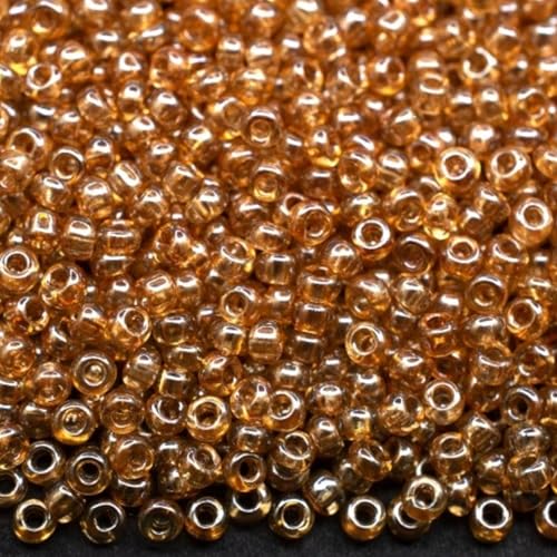 10/0 48018 Tschechische Glas-Rocailles Rocailles Beige Kristall glänzend Verpackung 900 Stück Gewicht 10 g Perlengröße 2,3 mm für Perlenstickerei und Schmuckherstellung 10/0 48018 Tschechische Glas-Rocailles Rocailles Beige Kristall glänzend Verpackung 900 Stück Gewicht 10 g Perlengröße 2,3 mm für Perlenstickerei und Schmuckherstellung von Generic