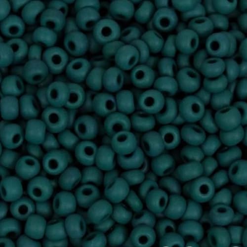 10/0 53270 Matt Preciosa tschechische Glasperlen, Rocailles Grün - Natürlich blickdicht, 4500 Stück, 50 g von Generic