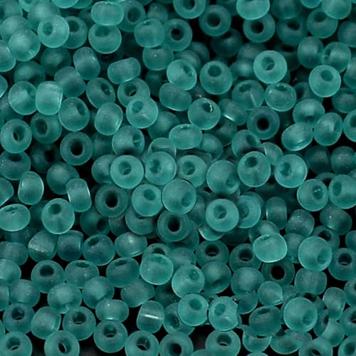10/0 60210 matte Preciosa tschechische Glasperlen, Rocailles, transparent, blau, matt, Perlengröße 2,3 mm, 4500 Stück, 50 g 10/0 60210 matte Preciosa tschechische Glasperlen, Rocailles, transparent, blau, matt, Perlengröße 2,3 mm, 4500 Stück, 50 g von Generic