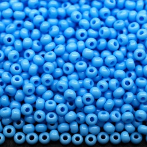 10/0 63020 Tschechische Glasperlen Rocailles hellblau blickdicht Verpackung 900 Stück Gewicht 10 Gramm 10/0 63020 Tschechische Glasperlen Rocailles hellblau blickdicht Verpackung 900 Stück Gewicht 10 Gramm von Generic