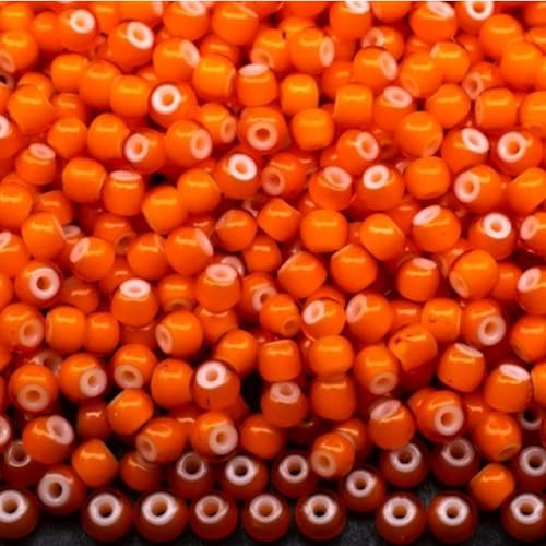 10/0 93703 Böhmische Glasperlen aus Rocailles Orange. 900er Pack Gewicht 10 Gramm. Perlengröße 2,3 mm. Für Perlen, Sticken und Schmuckherstellen. 10/0 93703 Böhmische Glasperlen aus Rocailles Orange. 900er Pack Gewicht 10 Gramm. Perlengröße 2,3 mm. Für Perlen, Sticken und Schmuckherstellen. von Generic