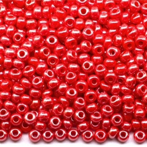 10/0 98170 Tschechische Glasperlen Rocailles Opak SSSfinx Rot Verpackung 4500 Stück Gewicht 50 Gramm Perlen Größe 2,3 mm Zum Perlensticken und Herstellen von Schmuck 10/0 98170 Tschechische Glasperlen Rocailles Opak SSSfinx Rot Verpackung 4500 Stück Gewicht 50 Gramm Perlen Größe 2,3 mm Zum Perlensticken und Herstellen von Schmuck von Generic