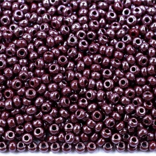 10/0 98300 Tschechische Glas-Rocailles Opak SSSfinx Rot Verpackung 2250 Stück Gewicht 25 Gramm Perlen Größe 2,3 mm Zum Perlensticken und Herstellen von Schmuck. 10/0 98300 Tschechische Glas-Rocailles Opak SSSfinx Rot Verpackung 2250 Stück Gewicht 25 Gramm Perlen Größe 2,3 mm Zum Perlensticken und Herstellen von Schmuck. von Generic